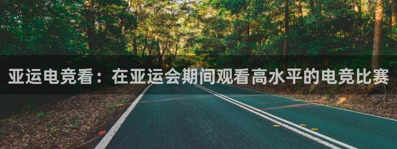 必赢电竞最新比赛：亚运电竞看：在亚运会期间观看高水平的电竞比赛